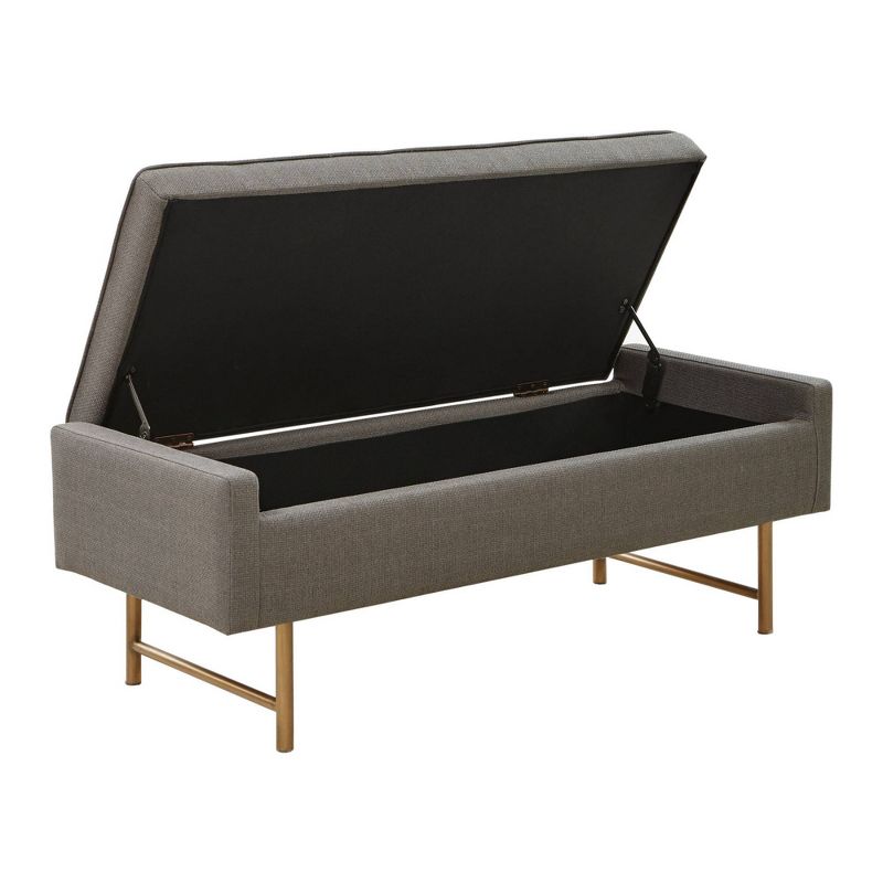 Juneau Demilune Accent Bench Brown - Treasure Trove Accents