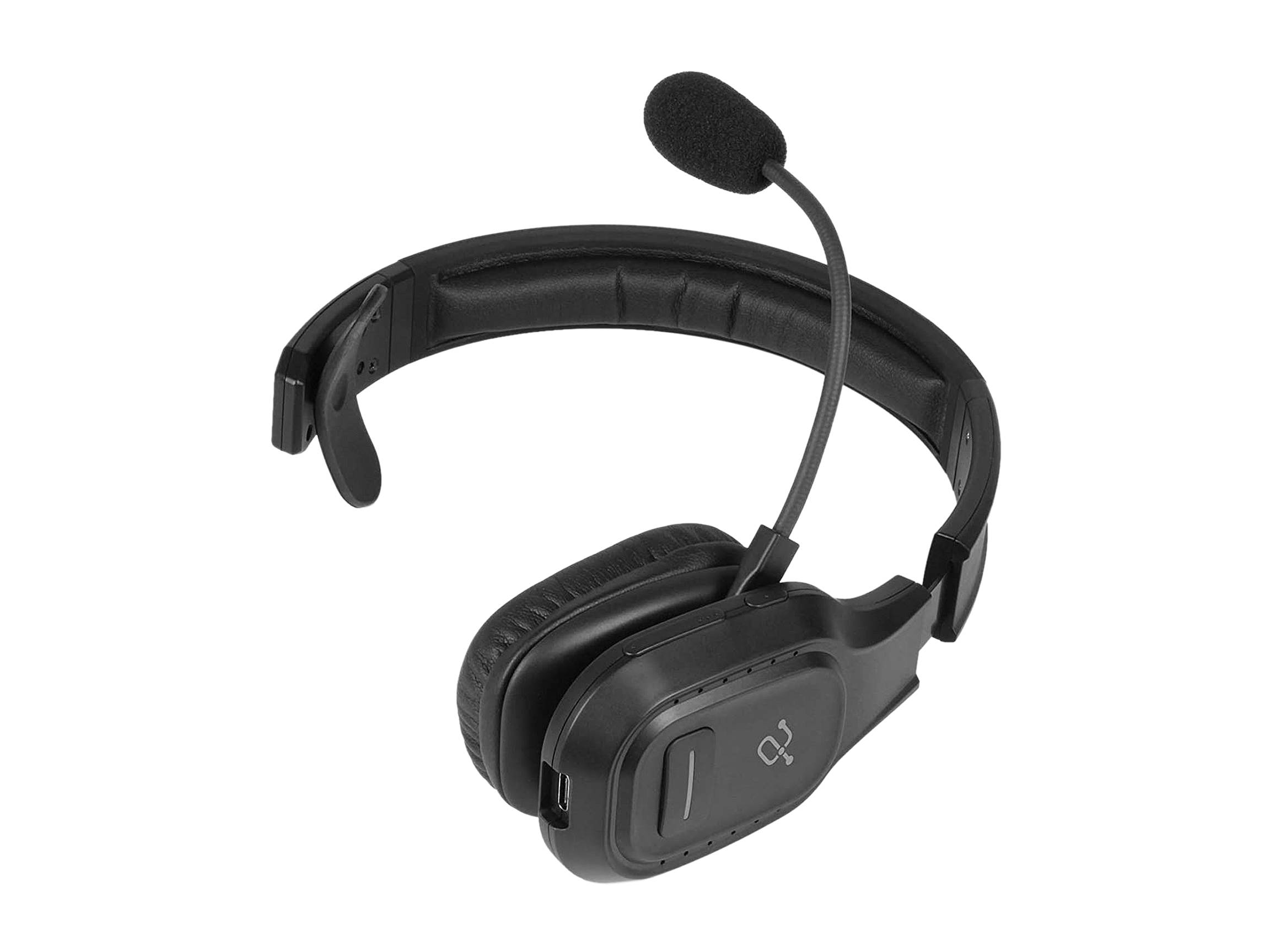 Aluratek Bluetooth Wireless Headset with Noise Cancelling Boom Microphone ABHM100F