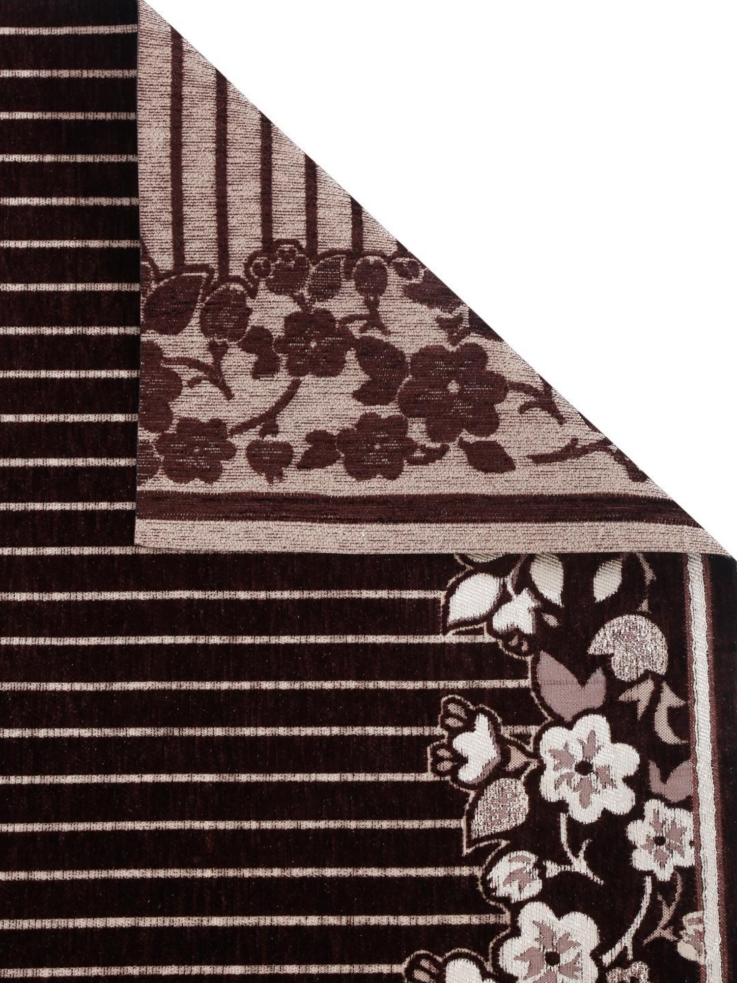 Nestasia Red & Cream Chevron Cotton Knitted Throw blanket with texture for Living Room or Bedroom