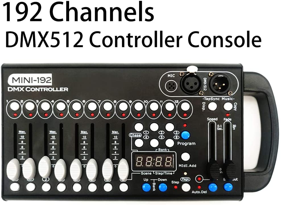 2020 Mini DMX Controller 192 Channels DMX Console Stage Lighting Controller DMX-512 Moving Head DJ Show Led Par Controller