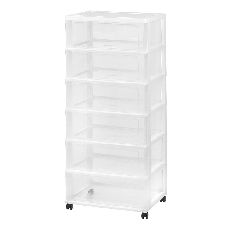 IRIS 6 Drawer Wide Chest White