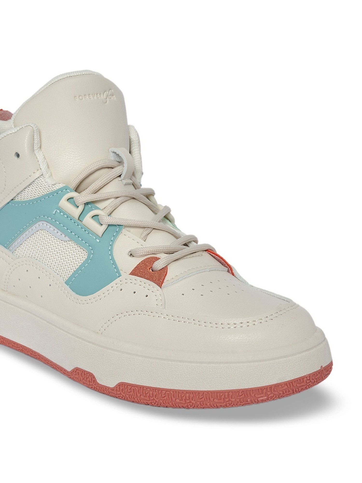 Forever Glam by Pantaloons Women's Off White Ankle High Sneakers