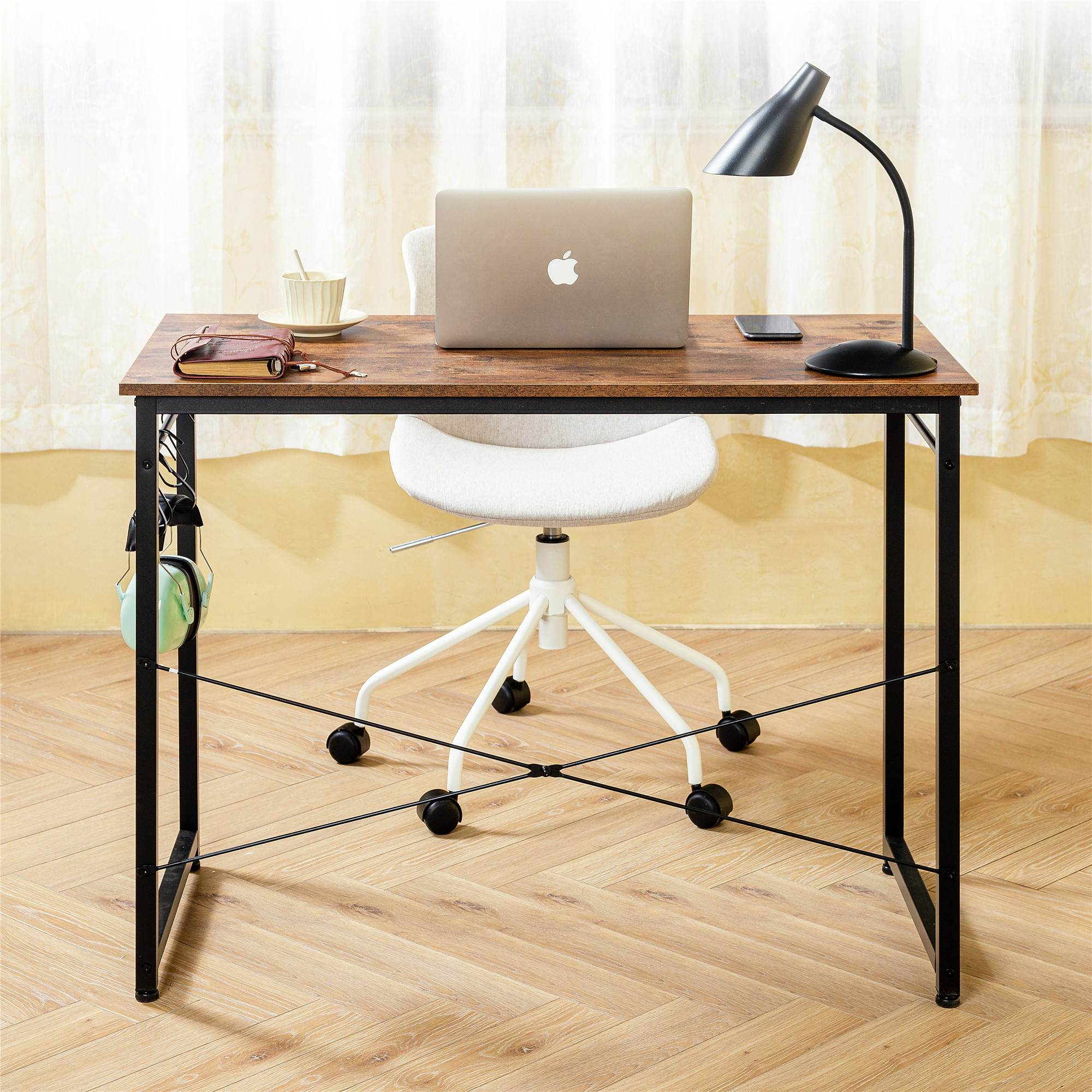 40'' Study Writing Desk Small Computer Desk Home Office Desk Gaming Desk Modern Simple Desk