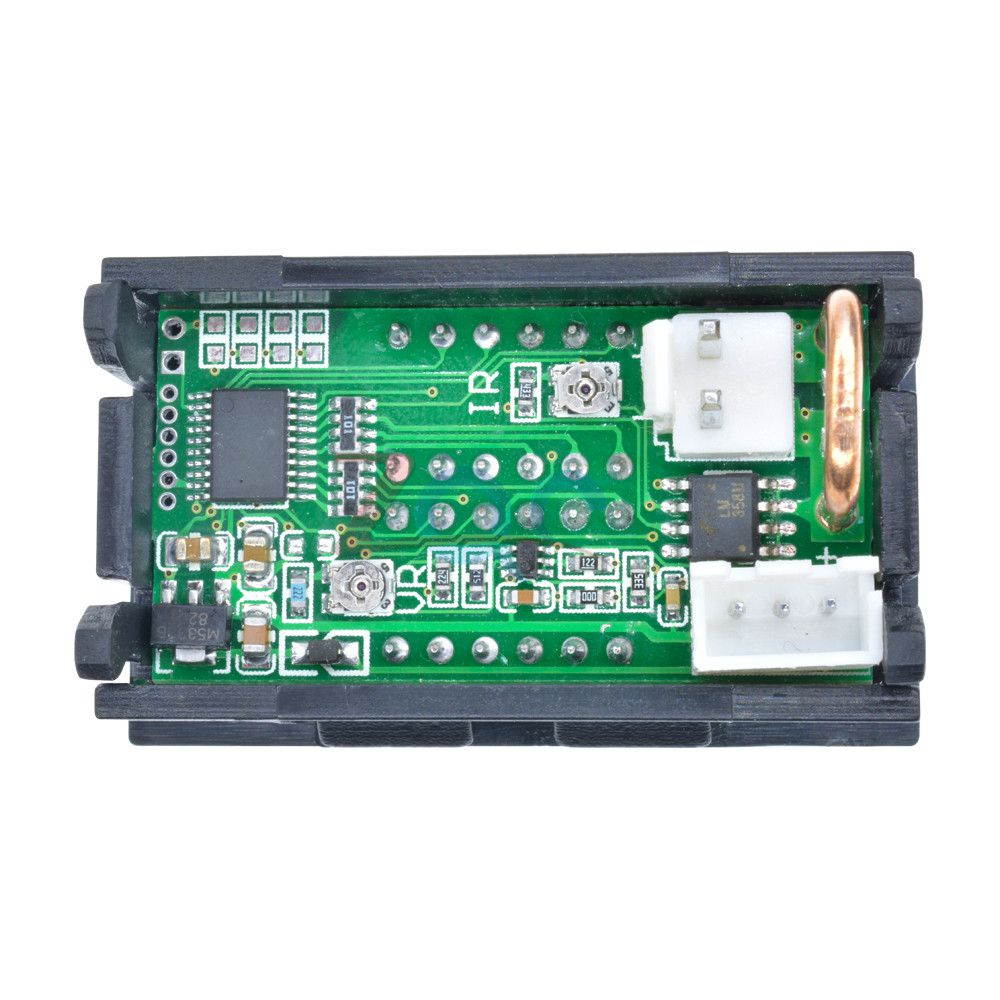 DC 200V 10A 0.28 Inch Digital Voltmeter Ammeter 4 Bit 5 Wires Voltage Current Meter with LED Dual Display