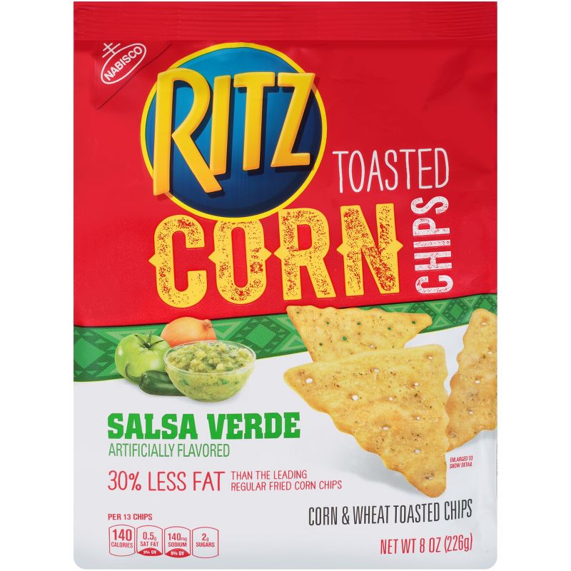 Ritz Toasted Corn Chips, Salsa Verde - 8oz