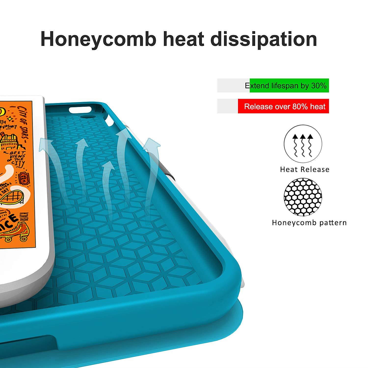 Veco Denim Series - iPad Mini 5 Case with Pencil Holder, Premium Folio Stand Case, Soft TPU Back Cover [Auto Sleep/Wake Feature] for Apple iPad Mini (5th Generation)(Blue)