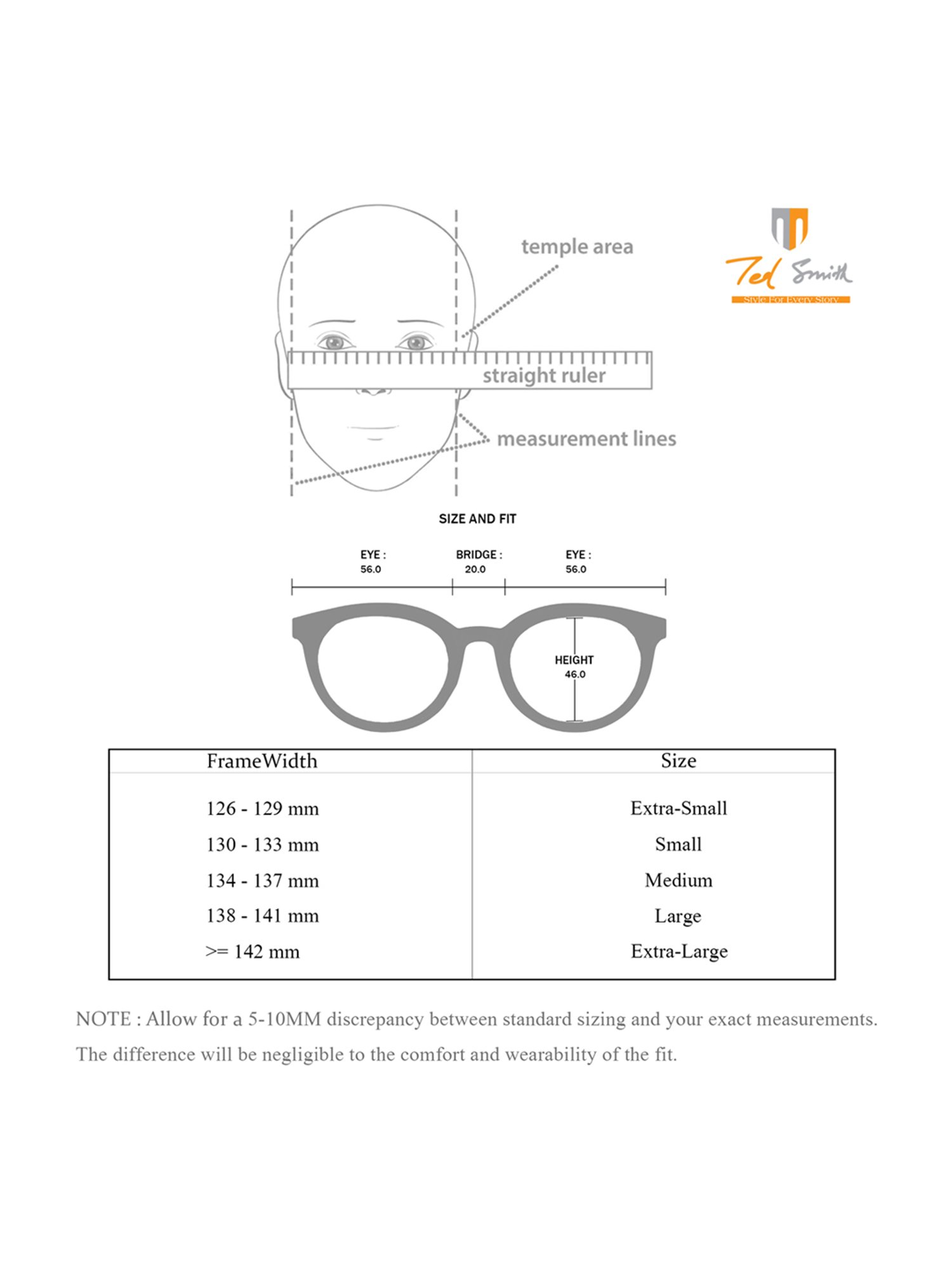 Ted Smith Multi Rectangular UV Protection Unisex Sunglasses