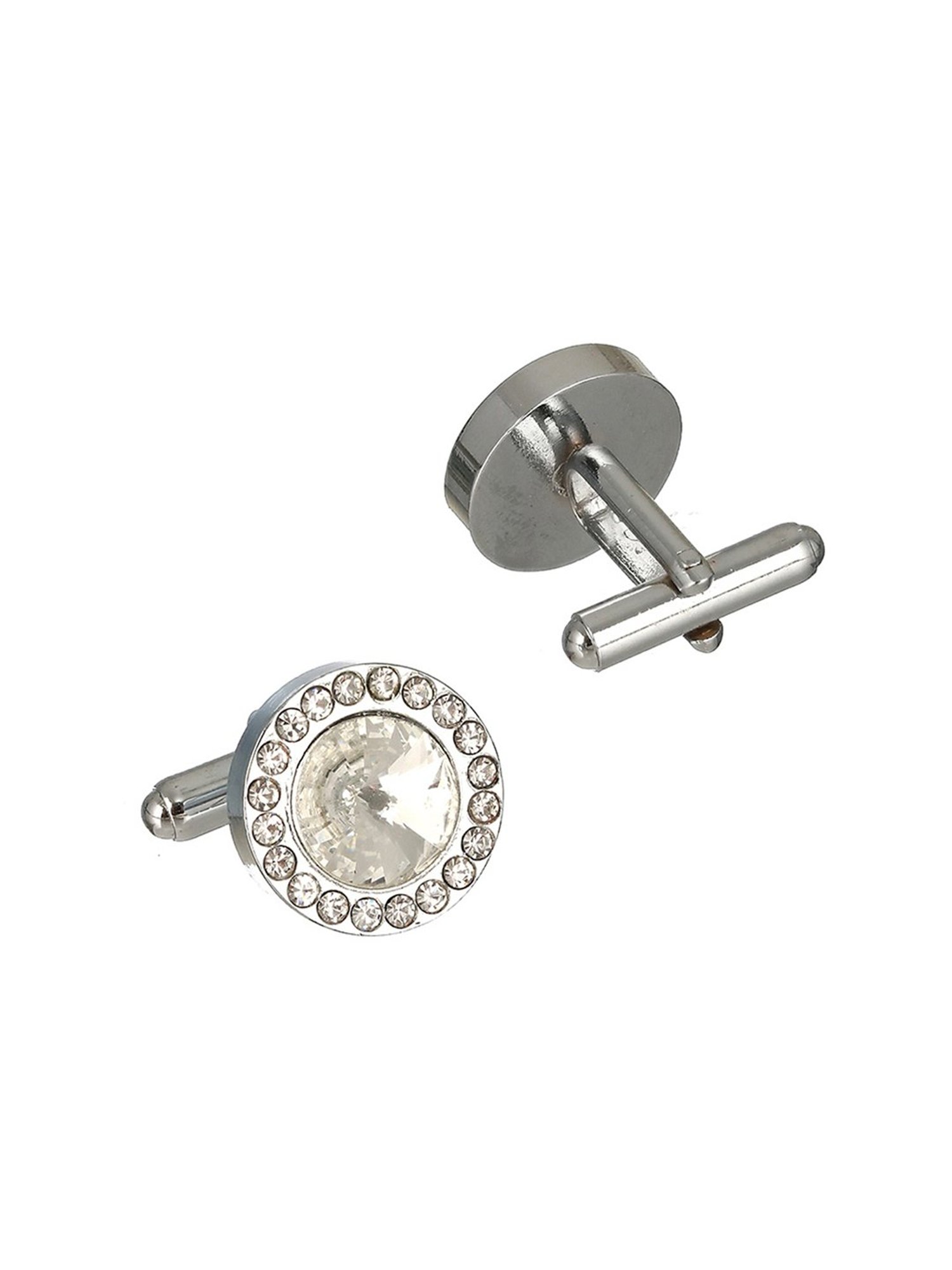 Bold by Priyaasi Halo Circle Golden Cufflinks for Men