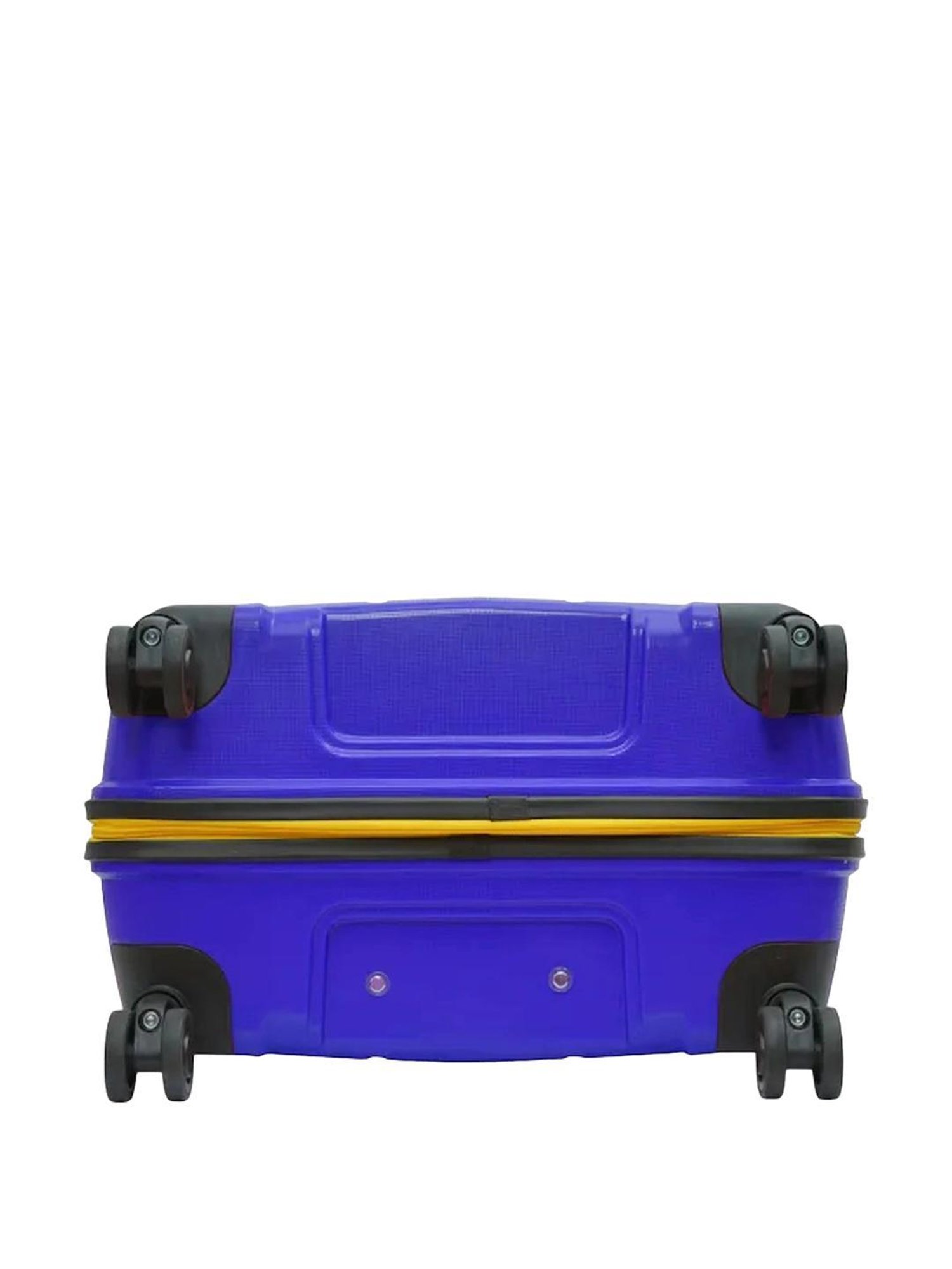 United Colors of Benetton Wayfarer Blue 8 Wheels Medium Hard Cabin Trolley Bag - 43.5 cm