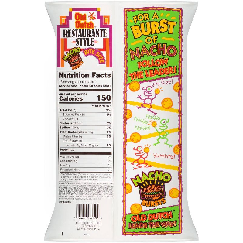 Old Dutch Restaurante Bite Size Nacho Tortilla Chips - 13oz
