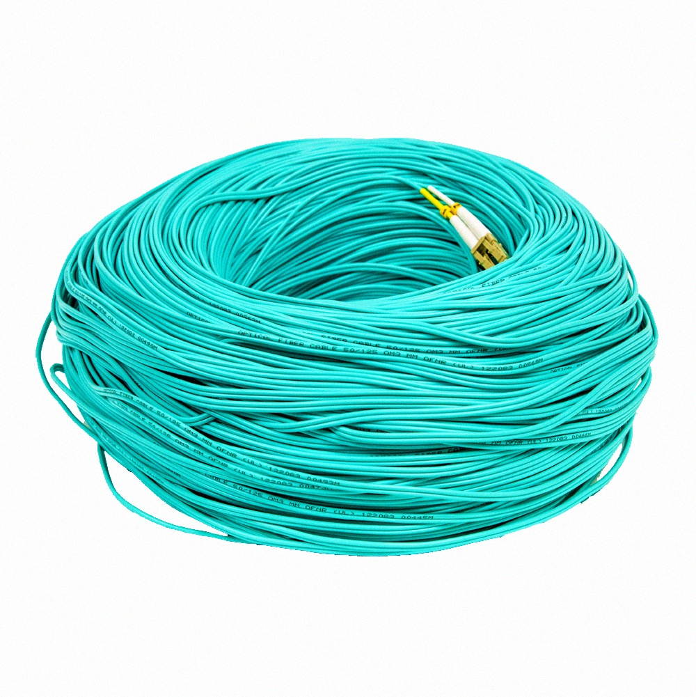 NavePoint LC-SC 10GB Fiber Optic Cable Duplex 50/125 Multimode 300M Aqua