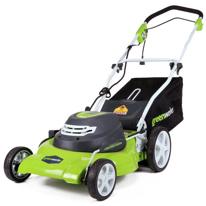 Greenworks 25022 12 Amp 20 in. 3-in-1 Electric Lawn Mower