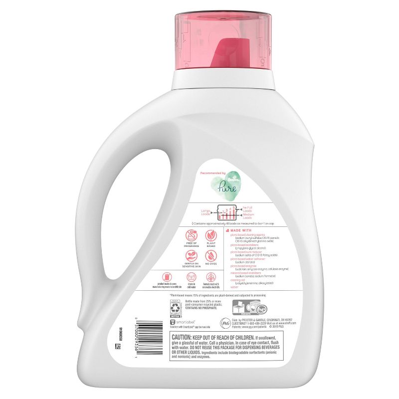 Dreft Pure Gentleness Fragrance Free Baby Liquid Laundry Detergent - 75 fl oz