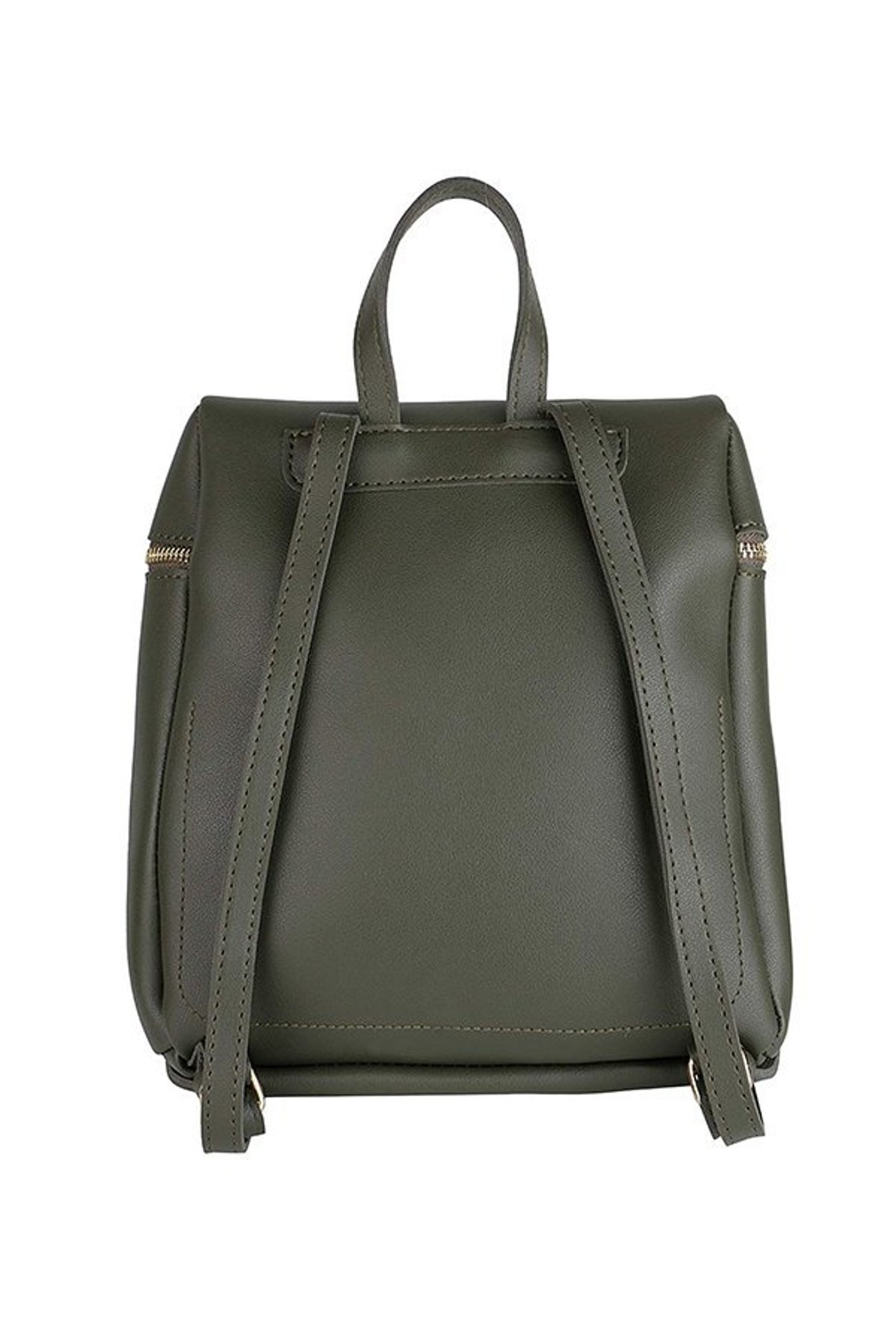 Gio Collection Olive Green Solid Backpack