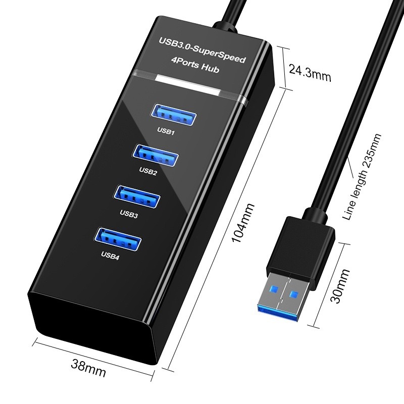 USB 3.0 HUB Type C Power Supply HUB 4 Port USB Adapter For PC Laptop Computer Accessories
