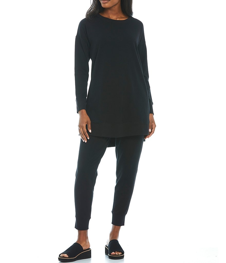 Calessa Floral Embroidered Round Neck Short Sleeve Tunic