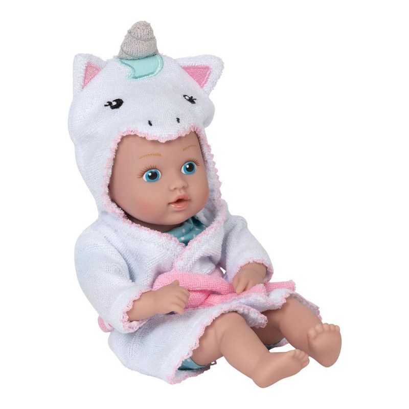 Adora Baby Bath Toy Unicorn, 8.5 inch Bath Time Baby Tot Doll with QuickDri Body