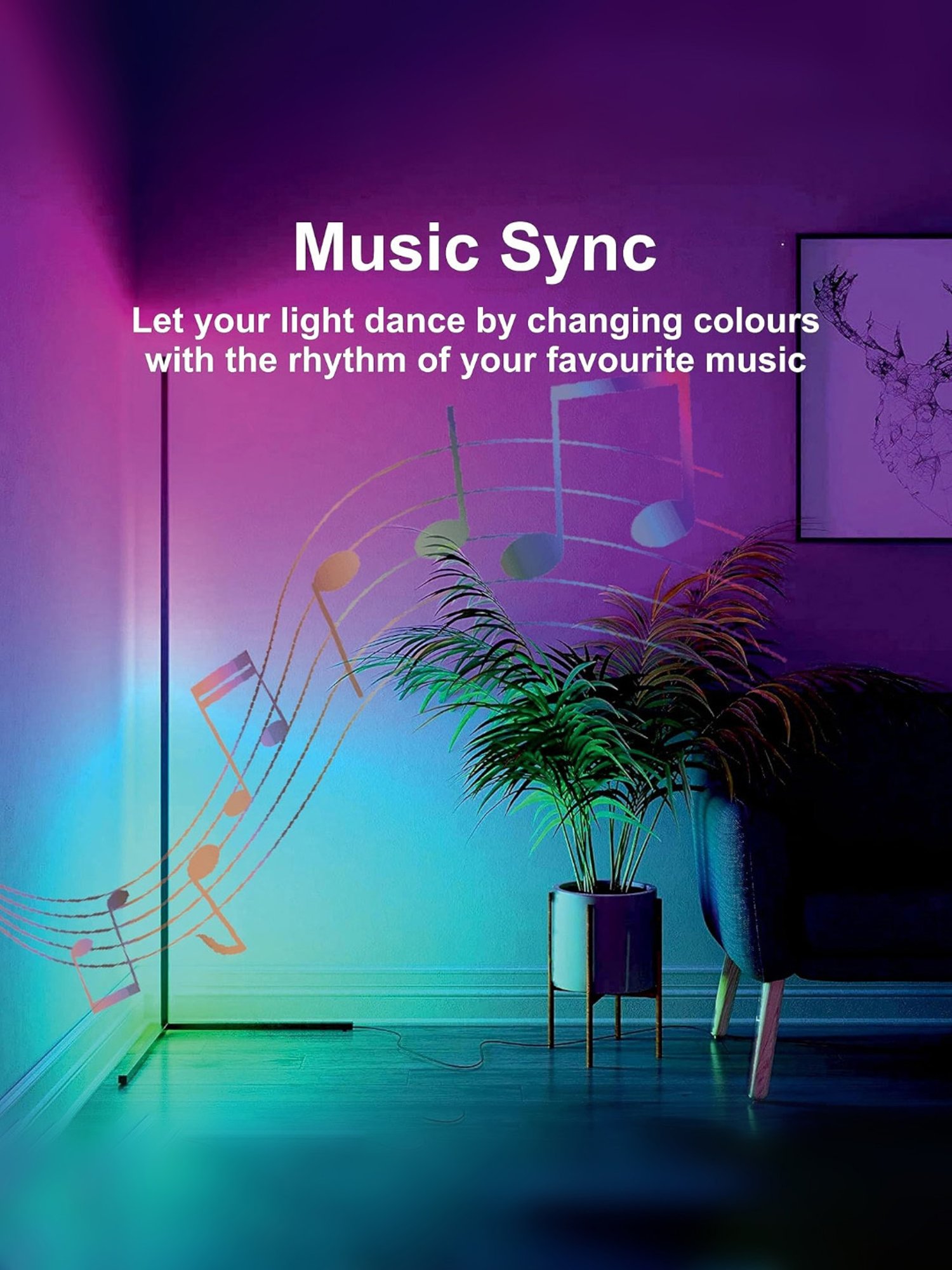 HomeMate WiFi CCT 12 Watt Smart Bulb Compatible with Alexa, Google Home and Siri (Multicolor)