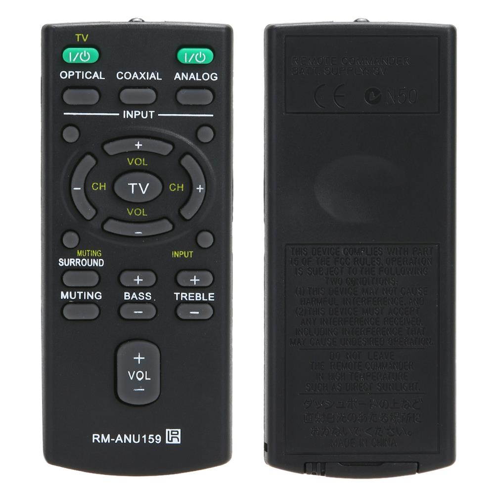 New Replacement remote control  RM-ANU159 For Sony Sound Bar HT-CT60 /C SA-CT60 SS-WCT60 need CR2025 Button Cell (not supplied)