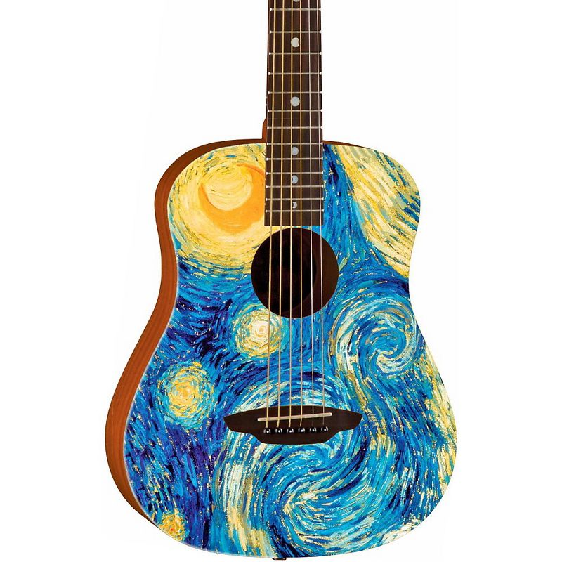 Luna Guitars Safari Starry Night 3/4 Size Travel Acoustic Guitar