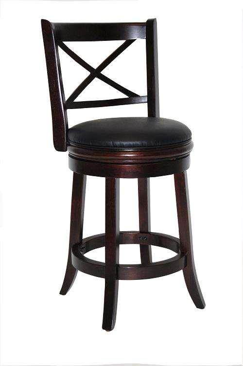 Boraam 24" Georgia Swivel Stool in Cappuccino Finish