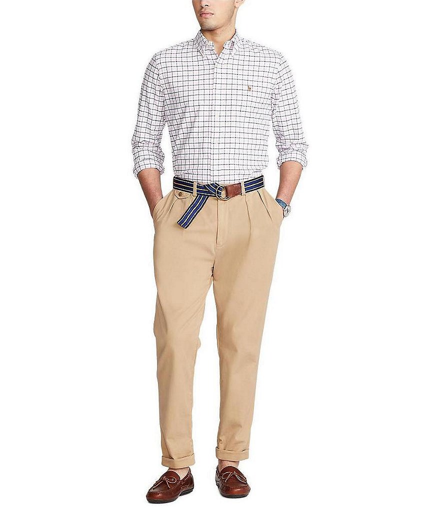 Polo Ralph Lauren Big & Tall Classic-Fit Plaid Oxford Long-Sleeve Woven Shirt