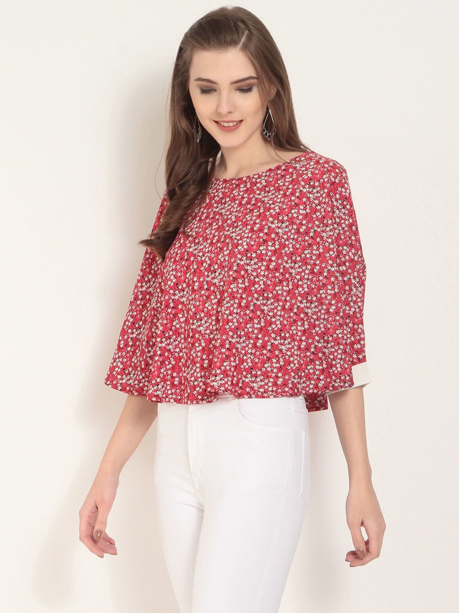 Rare Pink Floral Print Top