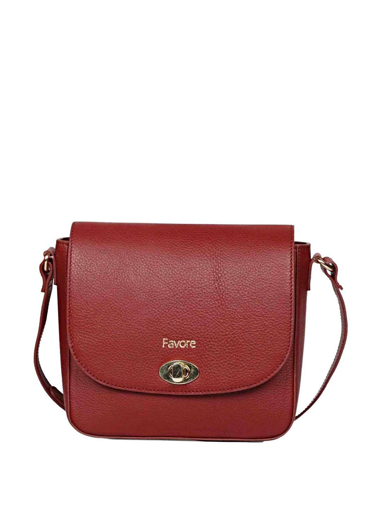 Saint G Red Solid Small Sling Handbag