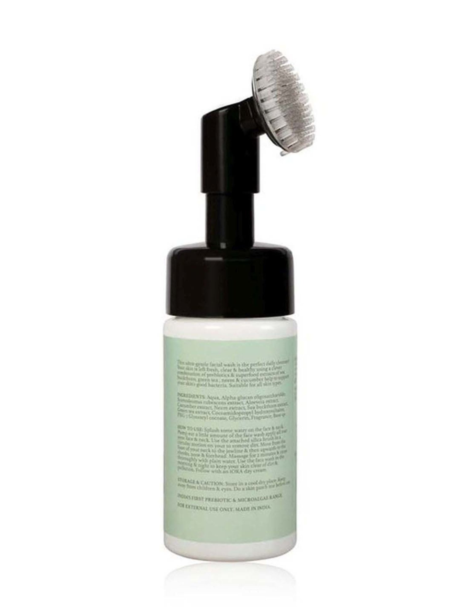 iORA's Prebiotic Foaming Facewash with Silicone Brush - 100 ml