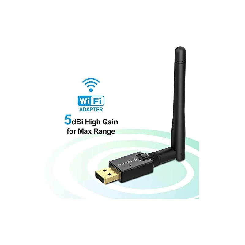 USB WiFi Adapter for PC 600Mbps,Wireless Network Adapter Dual Band 2.4GHz/5.8GHz WiFi Card 802.11ac WiFi Dongle for Desktop Laptop Support Windows 10/8.1/8 /7 /XP/Vista/Mac OS (NO CD Needed)