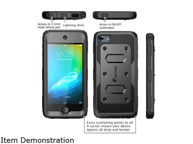 i-Blason Apple iPod Touch (5th & 6th Generations) Case - Armorbox Series Fullbody Case with Screen Protector iTouch-6G-Armorbox-Black