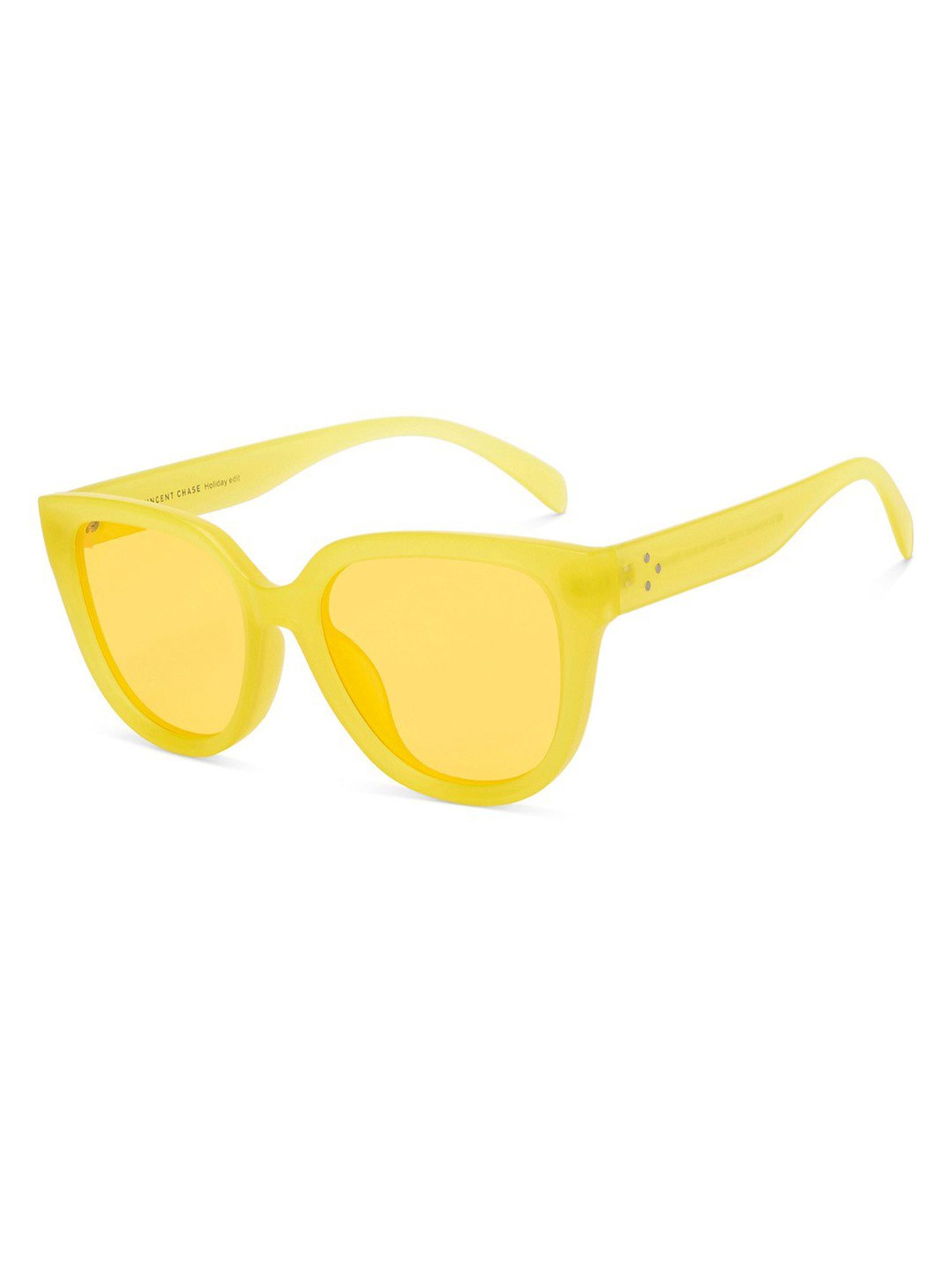 Vincent Chase HOLIDAY EDIT Yellow Wayfarer Polarised and UV Protected Lens Unisex Sunglasses