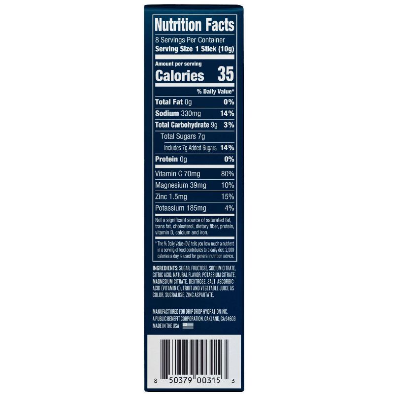 DripDrop ORS 10g Electrolyte Powder - Berry - 8ct