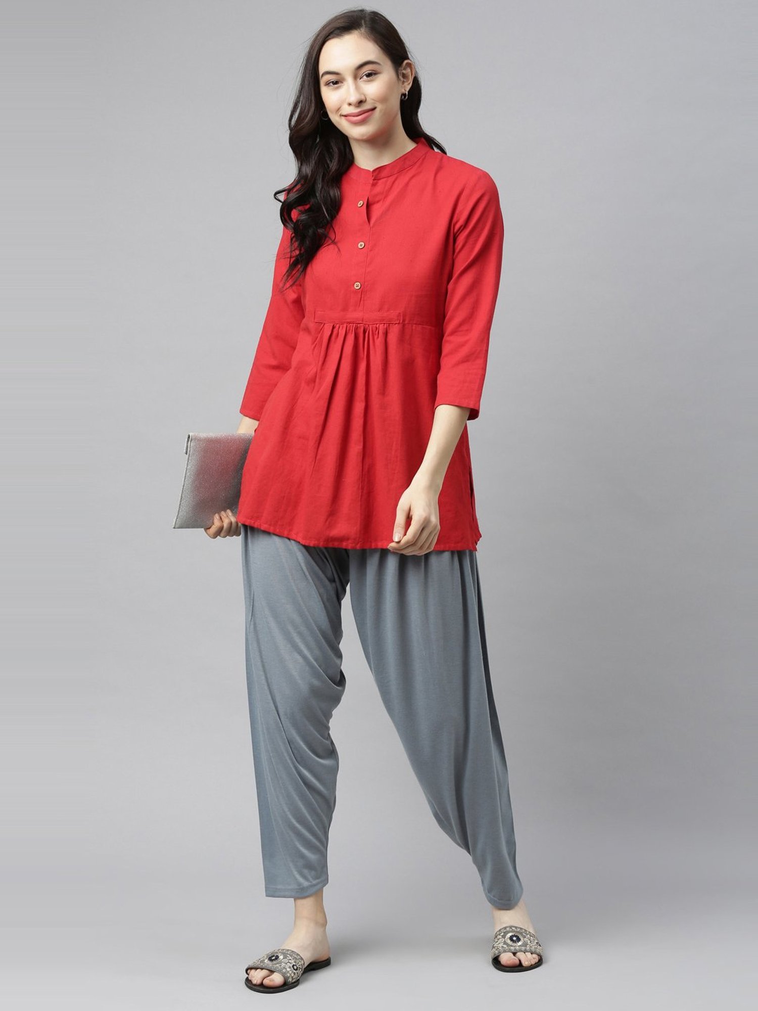 JCSS Grey Patiala Pants