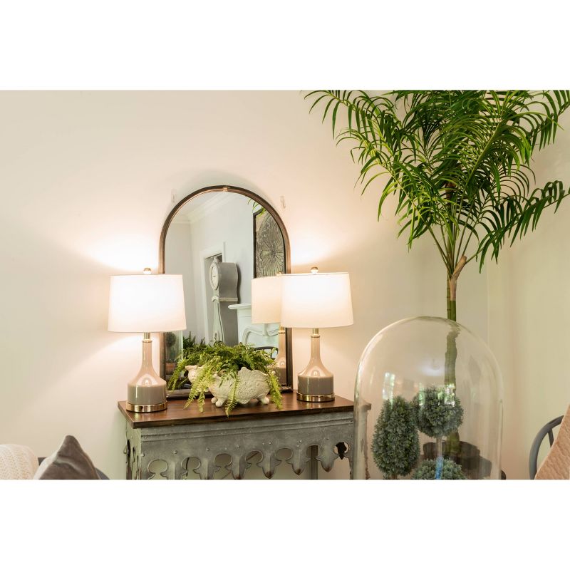 36" x 24" Decorative Wall Mirror Gray - 3R Studios