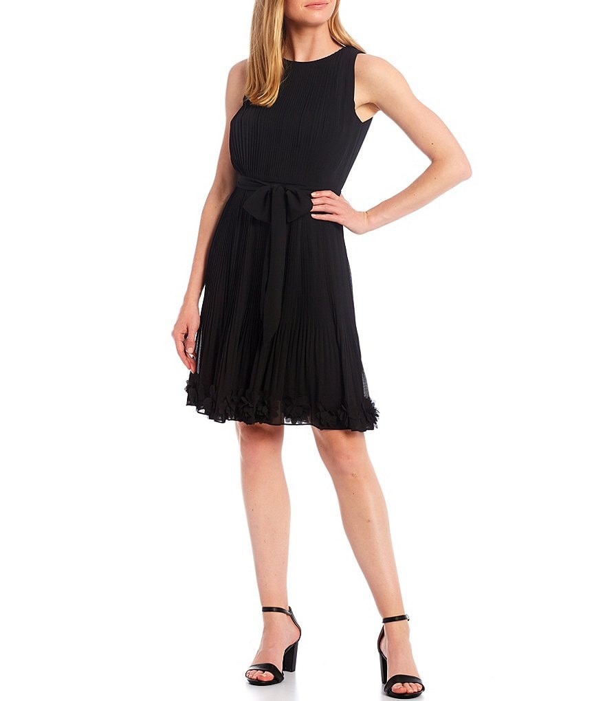 Eva Varro Floral Placement Print Knit Jersey Reversible to Solid Black Sheath Dress