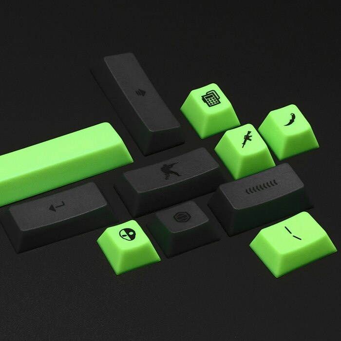 122 Keys Tiger Gaming Custom Edition PBT Dye Sublimation Keycap Cherry Height Mechanical Keyboard Key Cap For CSGO