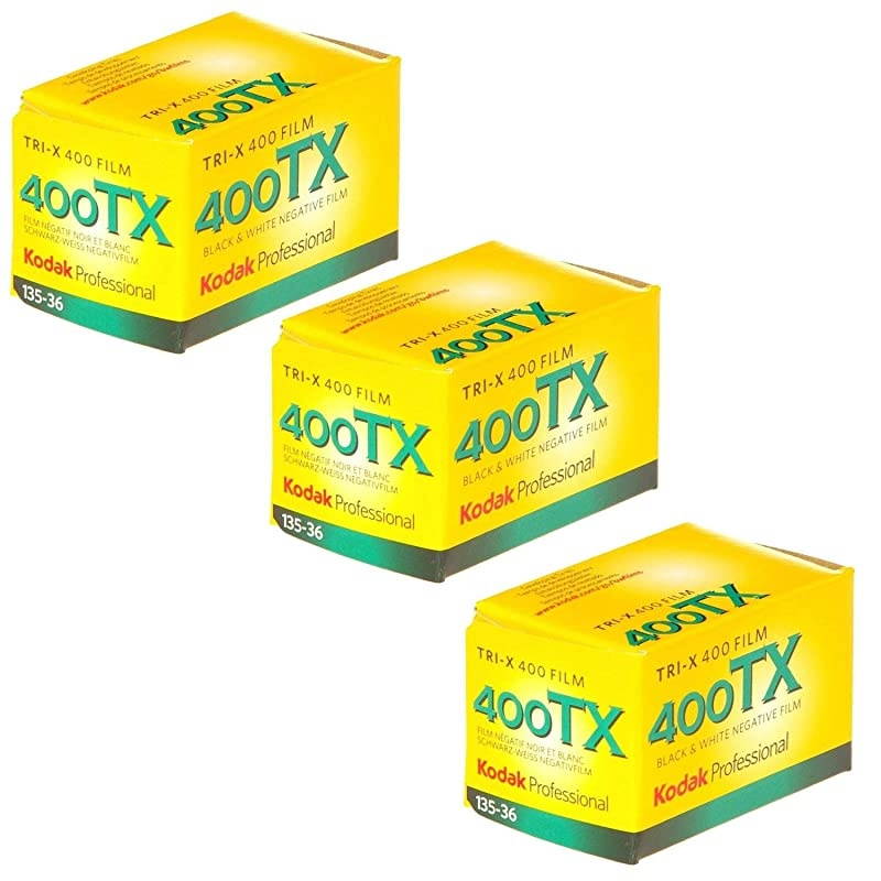 2 x  TriX 400TX Professional ISO 400 36mm Black and White Film Pack of 3