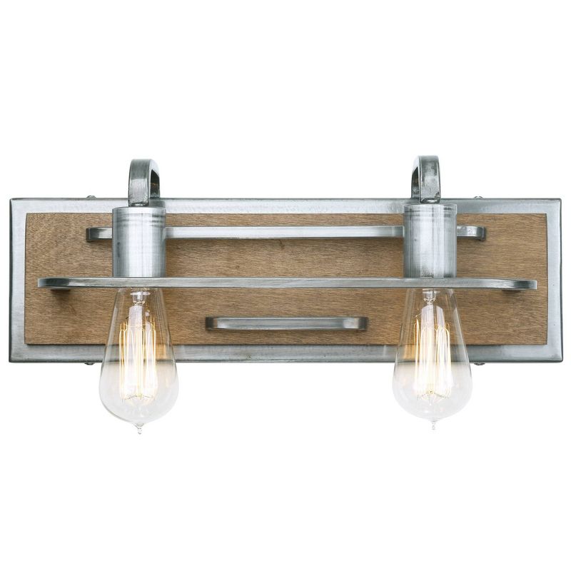 6" Lofty 2 Light Vanity Steel Wheat - Varaluz