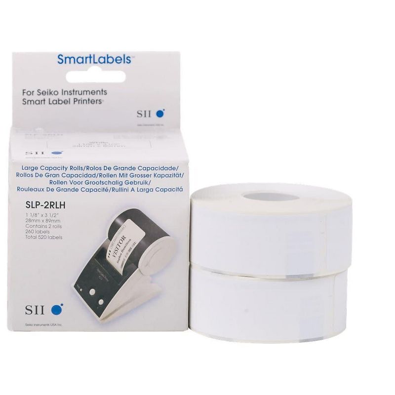 Seiko Thermal Address Labels 1 1/8" x 3 1/2" White 260/Roll 378083