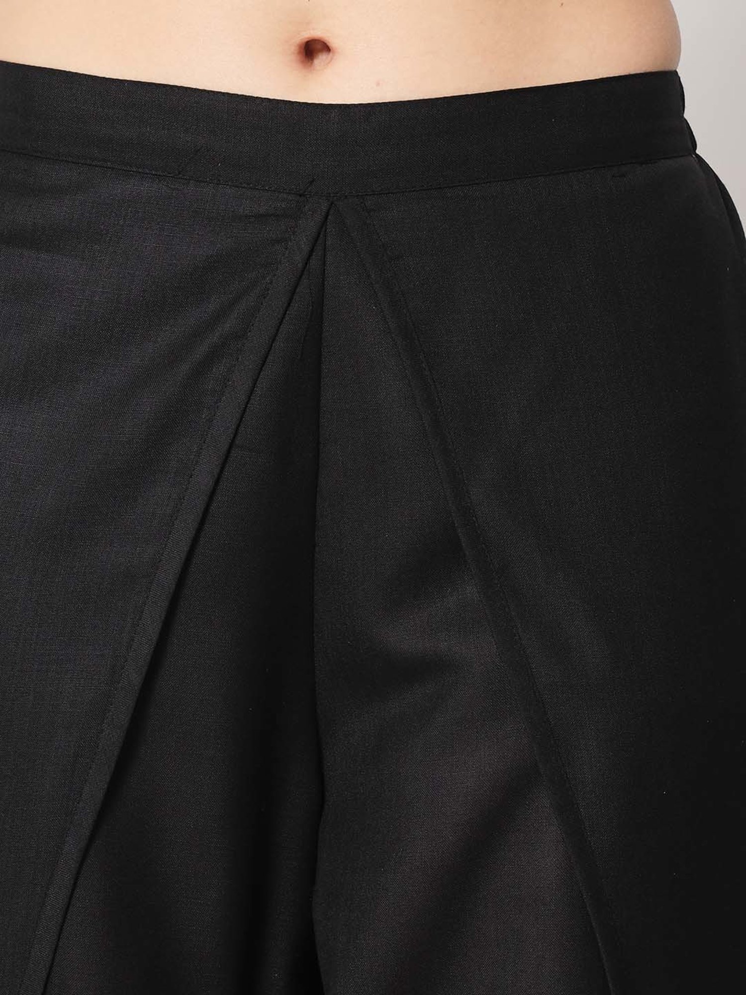 9rasa Black Cotton Dhoti Pants