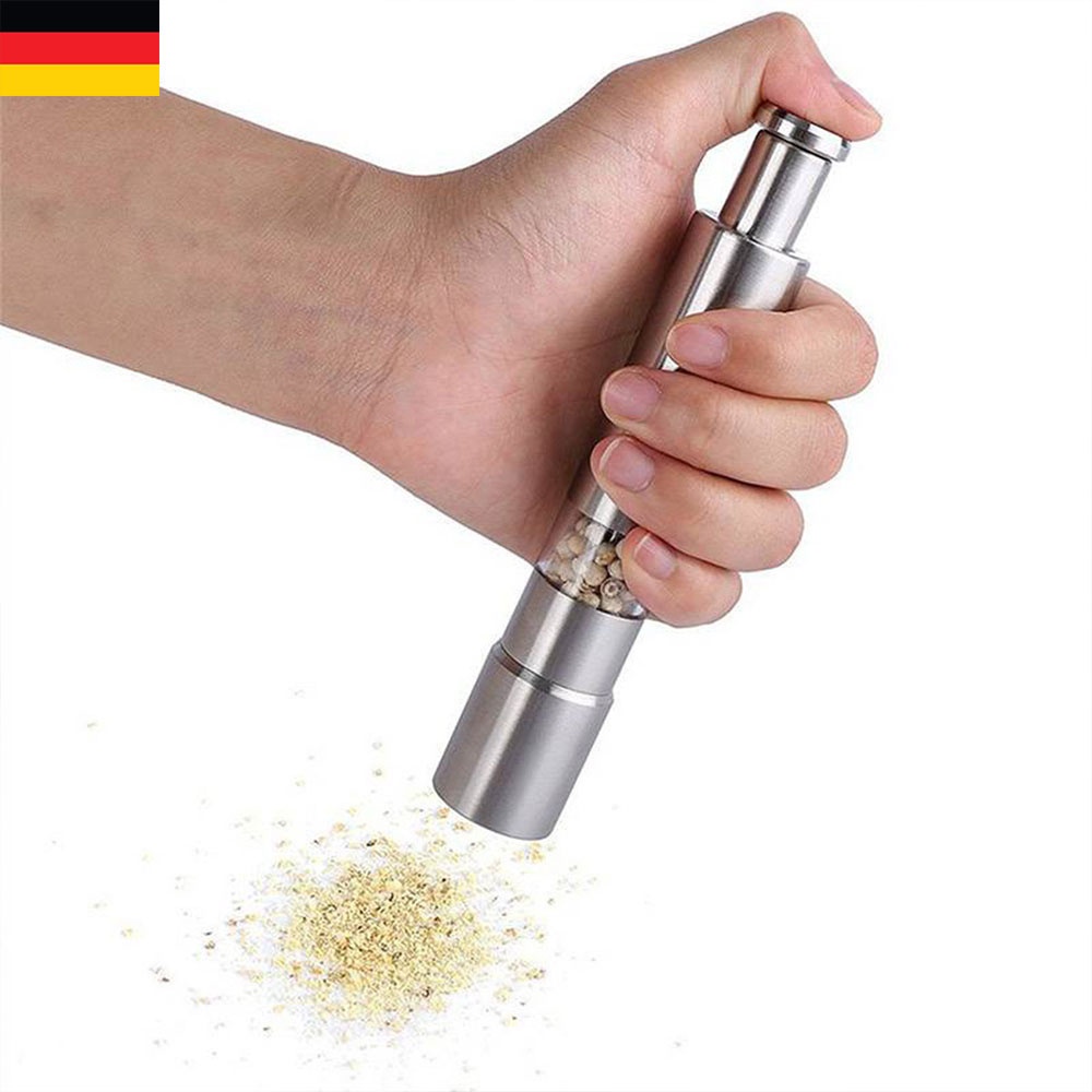 Stainless Steel Pepper Grinder Mulit-functional Peppercorns Mill Pepper Cruchser Manual Grinder