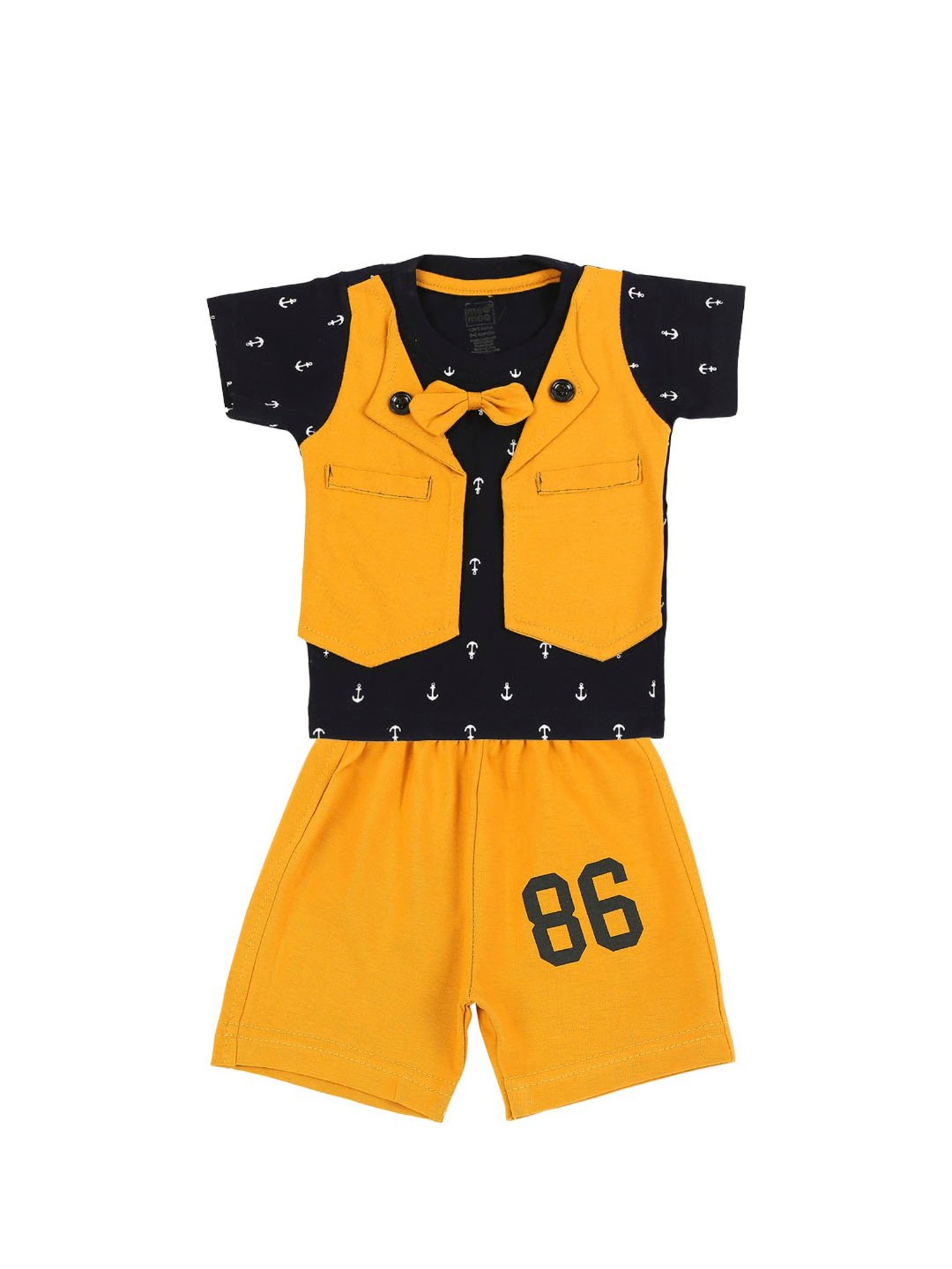 VASTRAMAY Girls Green Printed Clothing Sets