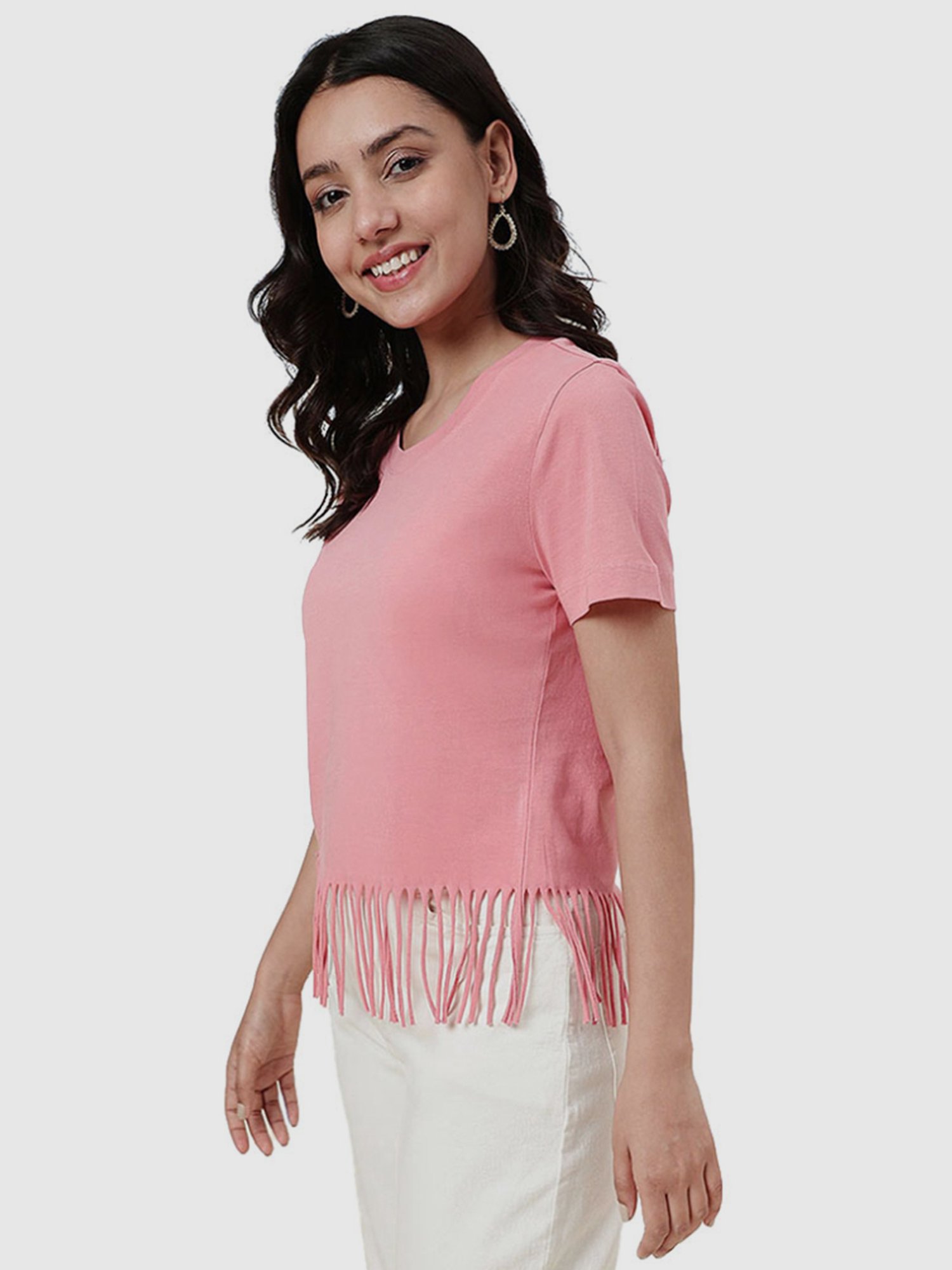 Fabindia Pink Cotton Top