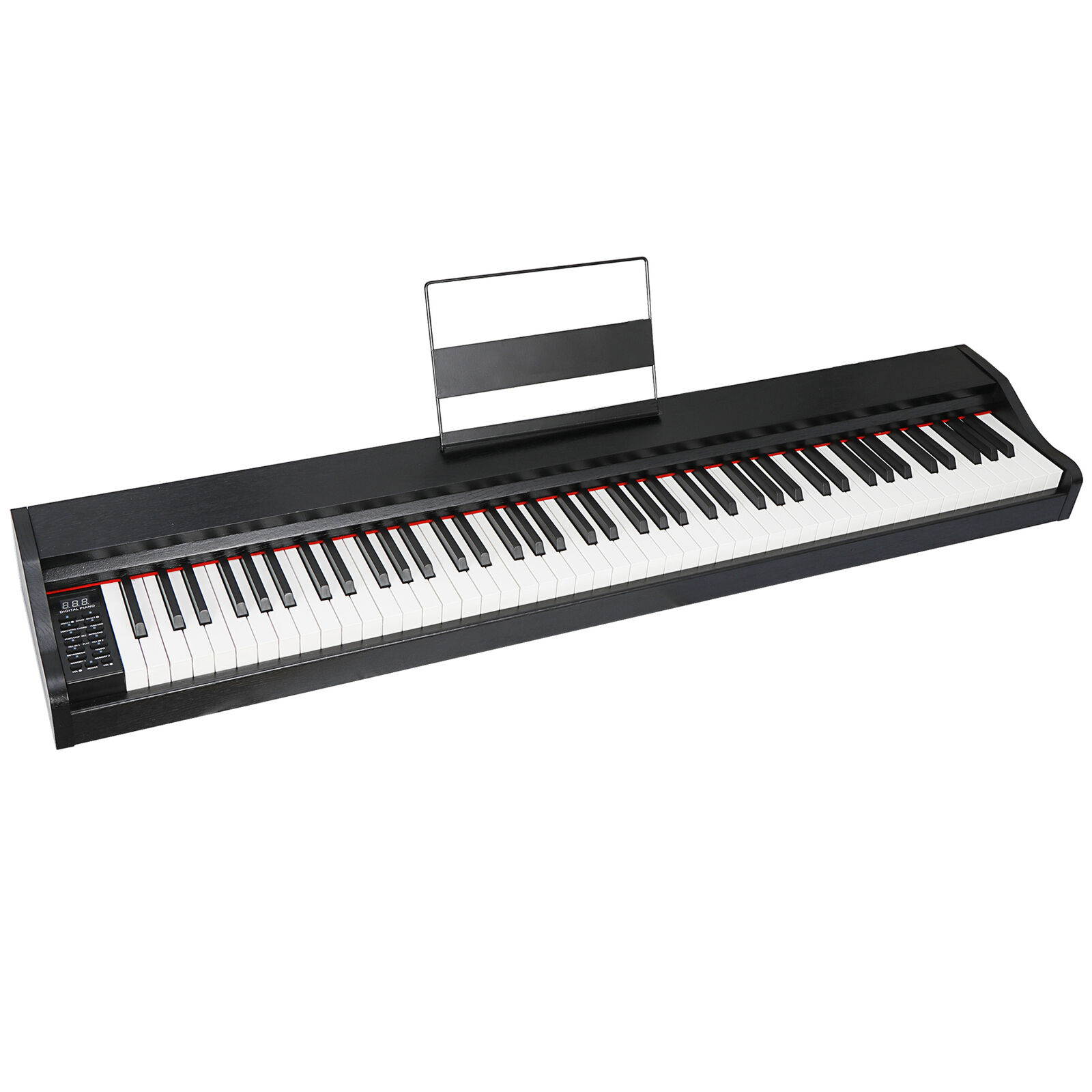88 Key Digital Electronic Piano Keyboard with Sustain Pedal and Music Stand for Beginner
