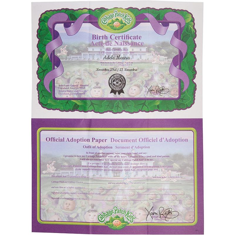 Jazwares Cabbage Patch Kids Vintage Retro Style Yarn Hair Doll - Original Blonde Hair/Blue Eyes 16"