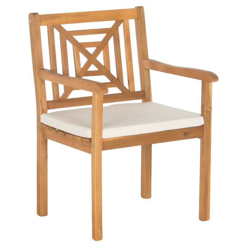 Del Mar 5pc Acacia Wood Dining Set - Brown - Safavieh