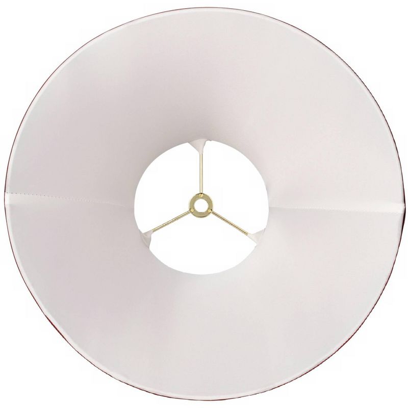 Springcrest Deep Red Small Bell Lamp Shade 5" Top x 12" Bottom x 8.5" High x 9" Slant (Spider) Replacement with Harp and Finial