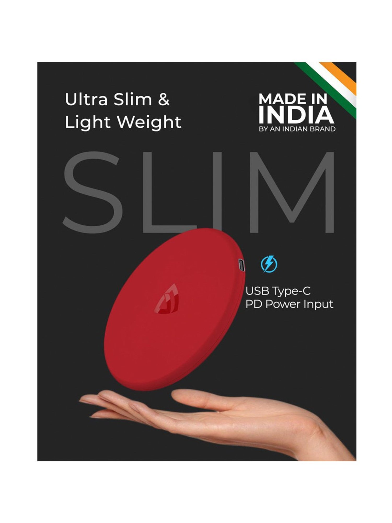 RAEGR Arc 400 Pro Qi Certified Type-C PD 15W Wireless Charger Charging Pad - (Green)