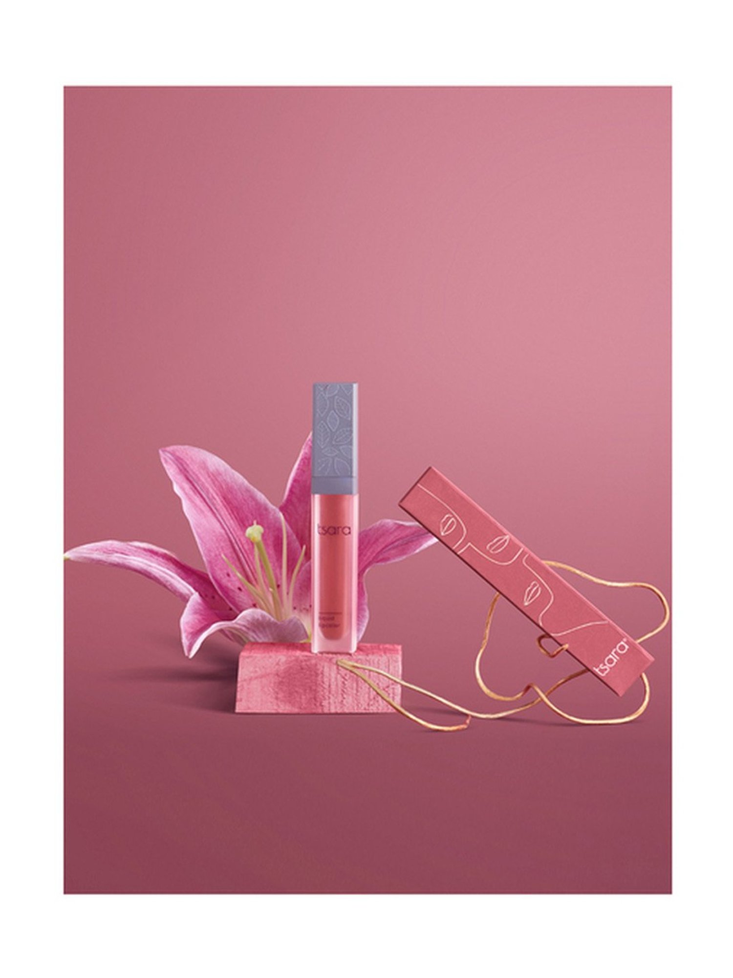 Tsara Cosmetics Organic Liquid Lipcolor On The Mauve - 7 gm